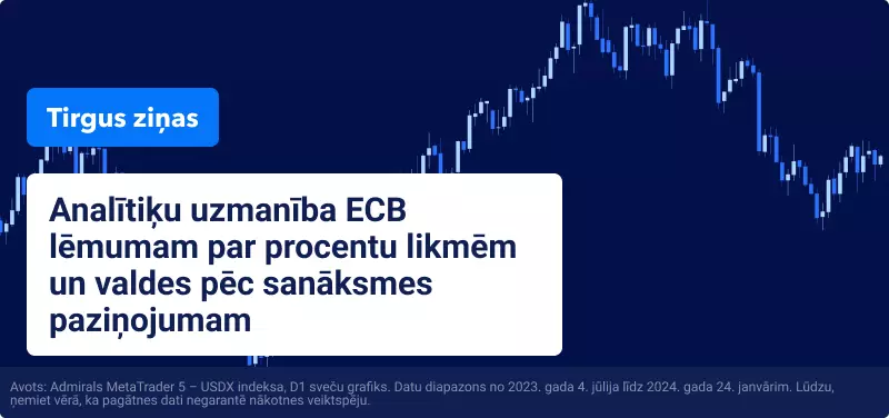 Analītiķu uzmanība ECB lēmumam par procentu likmēm un valdes pēc sanāksmes paziņojumam