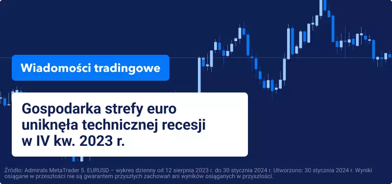 Gospodarka strefy euro uniknęła technicznej recesji w IV kw. 2023 r.