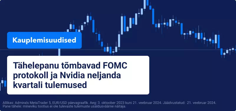 Tähelepanu tõmbavad FOMC protokoll ja Nvidia neljanda kvartali tulemused