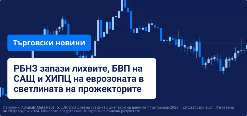 РБНЗ запази лихвите, БВП на САЩ и ХИПЦ на еврозоната в светлината на прожекторите