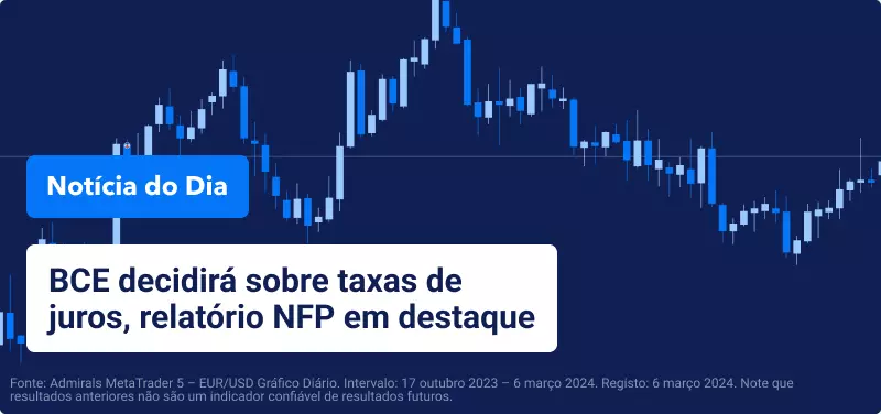 BCE decidirá sobre taxas de juros, de olho no relatório NFP