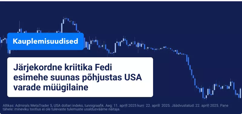 Wall Street ja USD langesid pärast Trumpi rünnakuid Fedi esimehe suunas