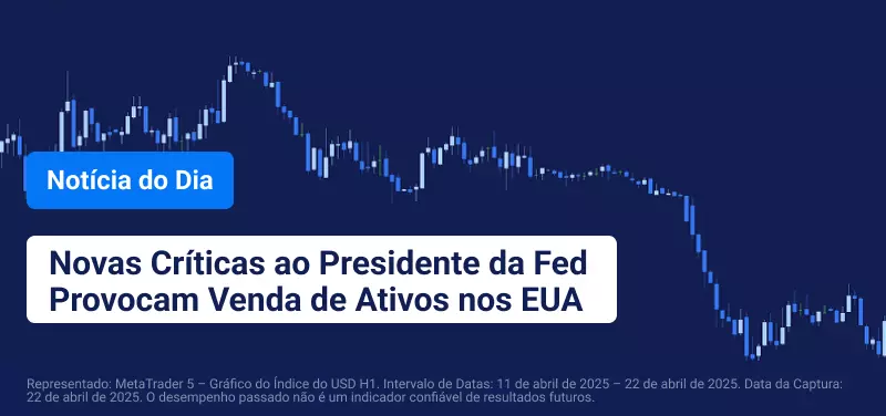 Wall Street e USD Caem Após Trump Atacar o Presidente da Fed