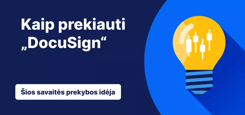Kaip prekiauti „DocuSign“ akcijomis, paskelbus 2026 m. antrojo fiskalinio ketvirčio veiklos rezultatus