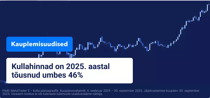 Kuld tõusis USA valitsuse tööseisaku lähenedes rekordkõrgusele