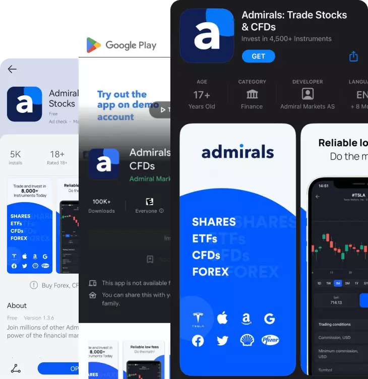 Auto-Invest on the Admirals Mobile app