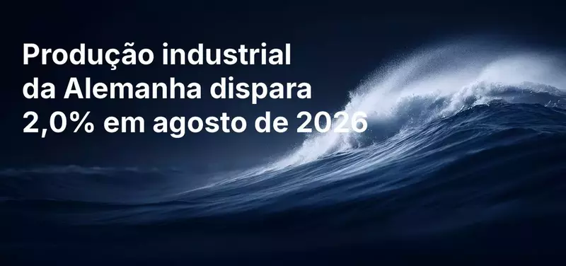 Produção Industrial da Alemanha Salta 2,0% em Agosto de 2026