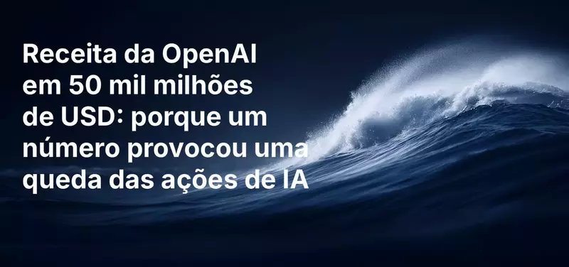 Receita da OpenAI em 50 mil milhões de USD: porque um número provocou uma queda das ações de IA