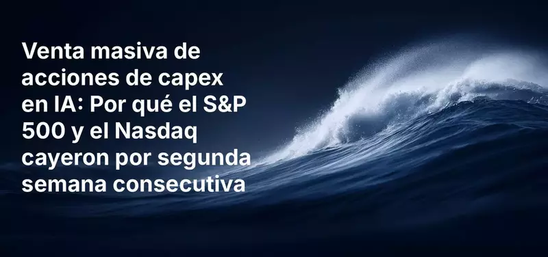 Venta masiva de acciones de capex en IA: Por qué el S&P 500 y el Nasdaq cayeron por segunda semana consecutiva
