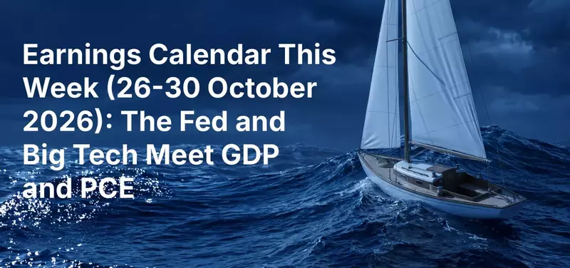 Earnings Calendar This Week (26-30 October 2026): The Fed and Big Tech Meet GDP and PCE