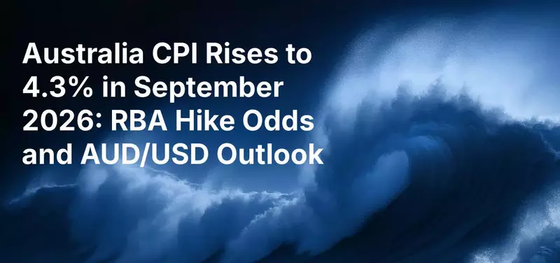 Australia CPI Rises to 4.3% in September 2026: RBA Hike Odds and AUD/USD Outlook