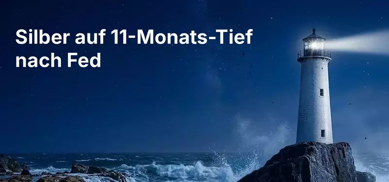 Silberpreis nach der Fed-Zinspause: Zwei falkenhafte Gegenstimmen drücken Silber auf ein 11-Monats-Tief