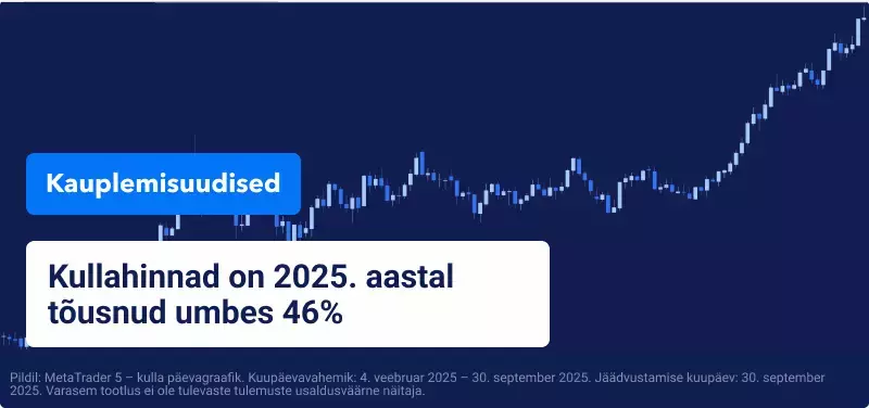 Kuld tõusis USA valitsuse tööseisaku lähenedes rekordkõrgusele