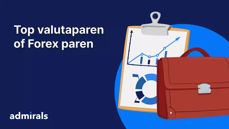 Overzicht van de top valutaparen of  Forex pairs