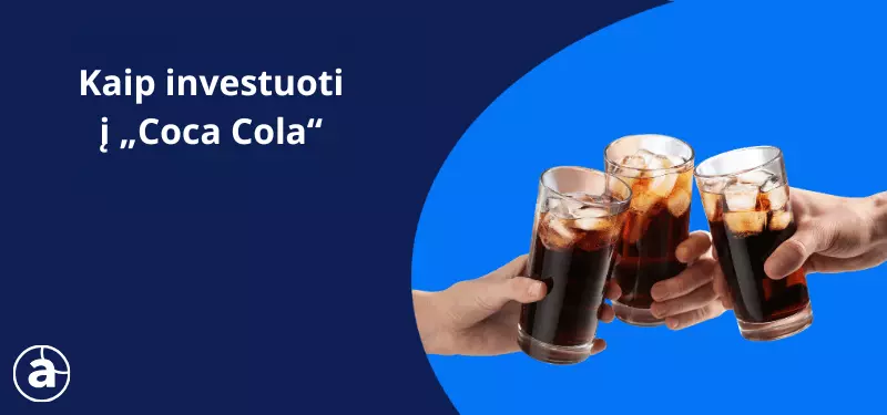 Kaip investuoti į Coca Cola akcijas ir jų dividendus 2025 m.