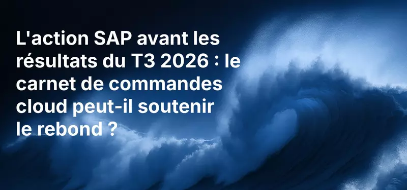 L'action SAP avant les résultats du T3 2026 : le carnet de commandes cloud peut-il soutenir le rebond ?