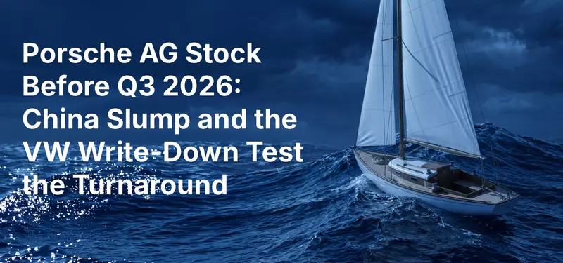 Porsche AG Stock Before Q3 2026: China Slump and the VW Write-Down Test the Turnaround